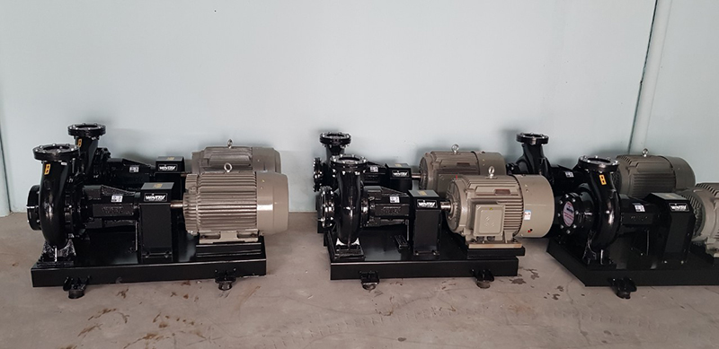 Máy bơm ly tâm trục ngang rời trục hiệu Windy kpr 150×125-4/45